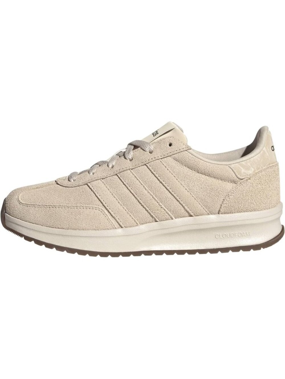 Womens Crystal Linen Rubber Run 70s Lace-Up Closure Breathable Athletic Shoes